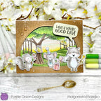 Simon Says Stamp! Purple Onion Designs WOODLAND FLOOR Cling Stamp pod1258
