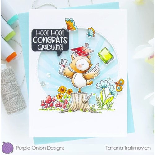 Simon Says Stamp! Purple Onion Designs WOODLAND FLOOR Cling Stamp pod1258