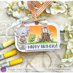 Simon Says Stamp! Purple Onion Designs WOODLAND FLOOR Cling Stamp pod1258