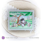 Simon Says Stamp! Purple Onion Designs WOODLAND FLOOR Cling Stamp pod1258