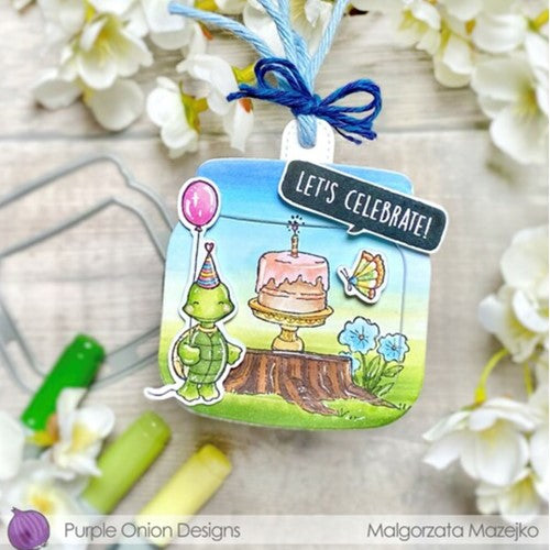 Simon Says Stamp! Purple Onion Designs GATEAU Cling Stamp pod1260