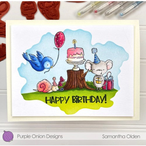 Simon Says Stamp! Purple Onion Designs GATEAU Cling Stamp pod1260