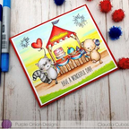 Simon Says Stamp! Purple Onion Designs GATEAU Cling Stamp pod1260