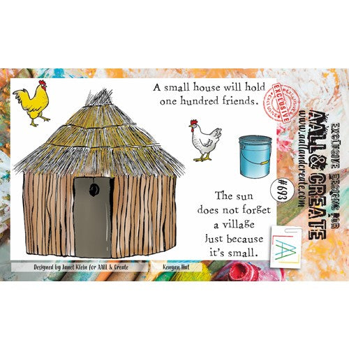 Simon Says Stamp! AALL & Create KENYAN HUT A6 Clear Stamps aall693