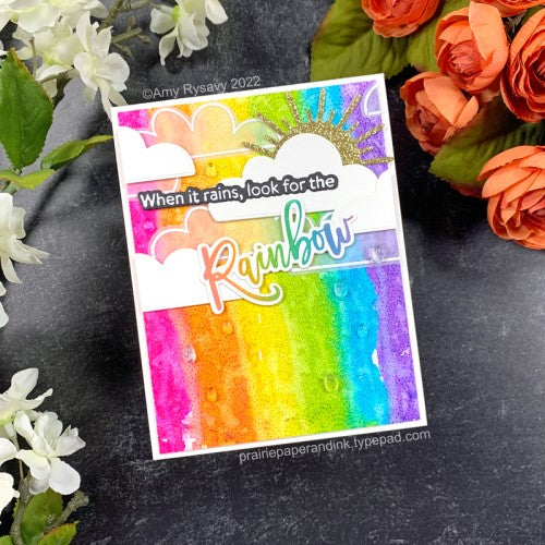 Simon Says Stamp! Honey Bee LOOK FOR THE RAINBOW Clear Stamp Set hbst-425 | color-code:ALT02