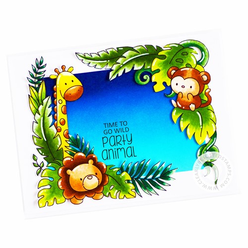 Simon Says Stamp! Clearly Besotted JUNGLE CORNERS Clear Stamps