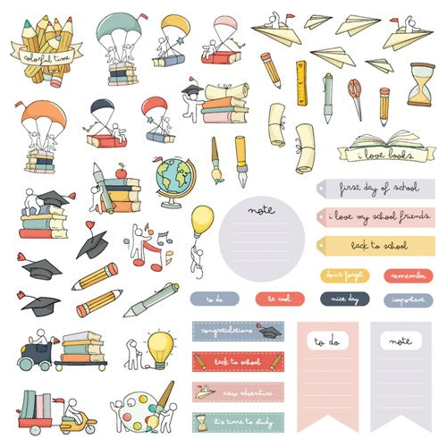 Simon Says Stamp! ModaScrap SCHOOL DETAILS Die Cuts msdc017*