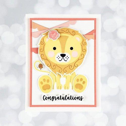 Simon Says Stamp! Papertrey Ink BUILD A LION Clear Stamps 1398