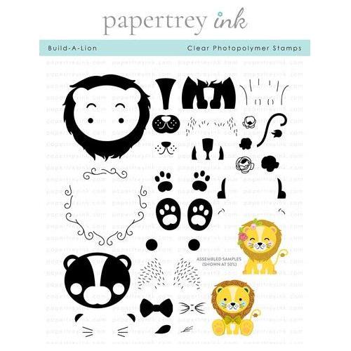Simon Says Stamp! Papertrey Ink BUILD A LION Clear Stamps 1398