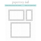 Simon Says Stamp! Papertrey Ink BORDER BLING SKINNY STAR FRAMES Dies PTI-0446