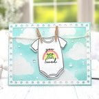 Simon Says Stamp! Papertrey Ink BORDER BLING SKINNY STAR FRAMES Dies PTI-0446