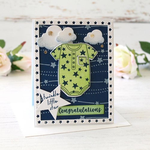 Simon Says Stamp! Papertrey Ink BORDER BLING SKINNY STAR FRAMES Dies PTI-0446