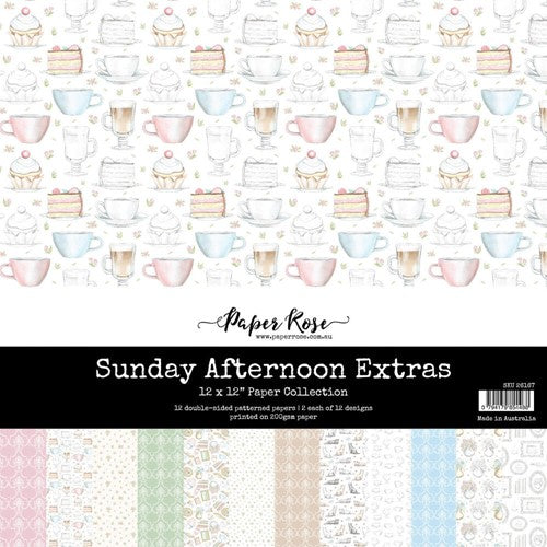 Simon Says Stamp! Paper Rose SUNDAY AFTERNOON EXTRAS 12x12 Paper Pack 26167*