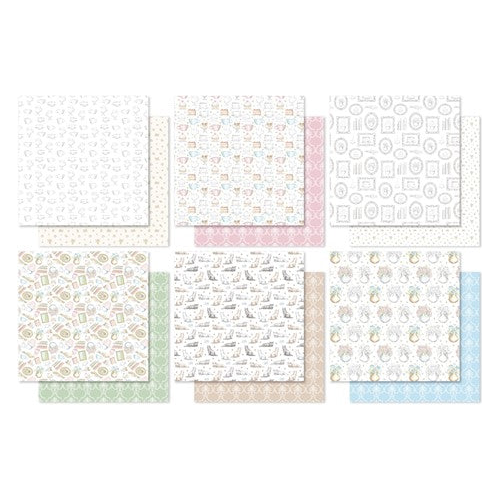 Simon Says Stamp! Paper Rose SUNDAY AFTERNOON EXTRAS 6x6 Paper Pack 26188