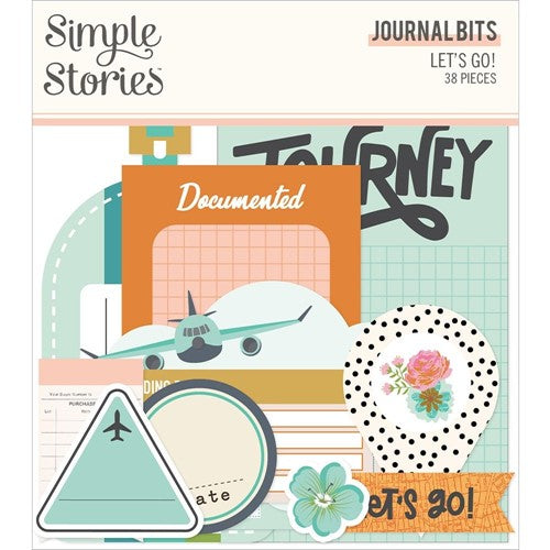 Simon Says Stamp! Simple Stories LET'S GO Journal Bits And Pieces 17718