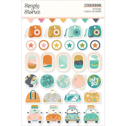 Simon Says Stamp! Simple Stories LET'S GO Sticker Book 17719