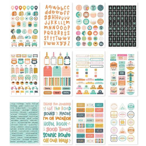 Simple Stories - Let's Go - 12 x 12 Sticker Sheet