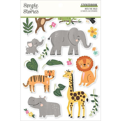 Simon Says Stamp! Simple Stories INTO THE WILD Sticker Book 17619