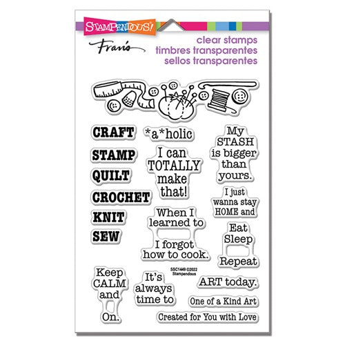 Simon Says Stamp! Stampendous Clear Stamps CRAFTAHOLIC ssc1449