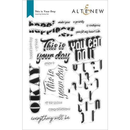 Simon Says Stamp! Altenew THIS IS YOUR DAY Clear Stamps ALT7127