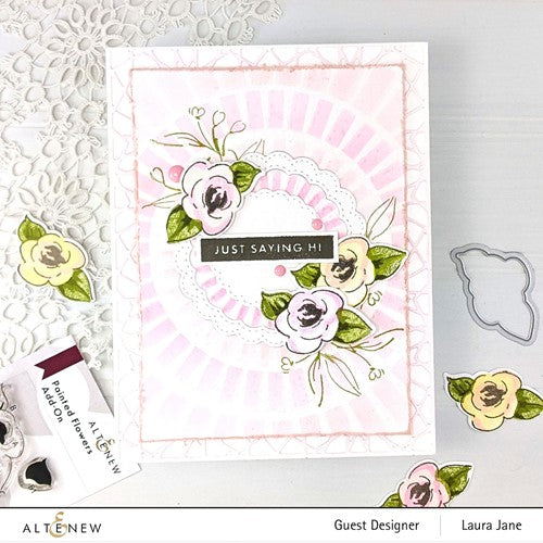 Simon Says Stamp! Altenew PAINTED FLOWERS ADD ON Clear Stamps ALT7122