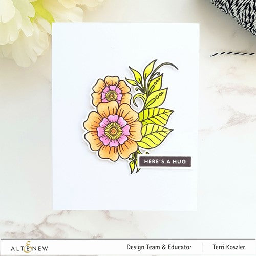 Simon Says Stamp! Altenew FLORAL HENNA Clear Stamps ALT7119