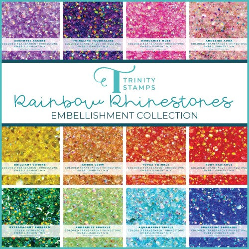 Trinity Stamps RAINBOW RHINESTONE Embellishment Bundle tse-004