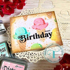 Simon Says Stamp! Trinity Stamps LITTLE LAYERED ICE CREAM CONE 6 x 6 Stencil tss-052* | color-code:ALT05