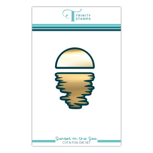 Simon Says Stamp! Trinity Stamps SUNSET ON THE SEA Hot Foil And Cut Die Set tmd-150