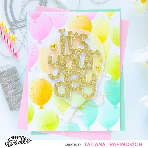 Simon Says Stamp! Trinity Stamps CELEBRATION BALLOONS Die Set tmd-148 | color-code:ALT07