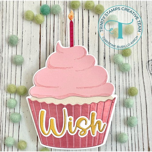 Simon Says Stamp! Trinity Stamps CUPCAKE CARD Die Set tmd-142