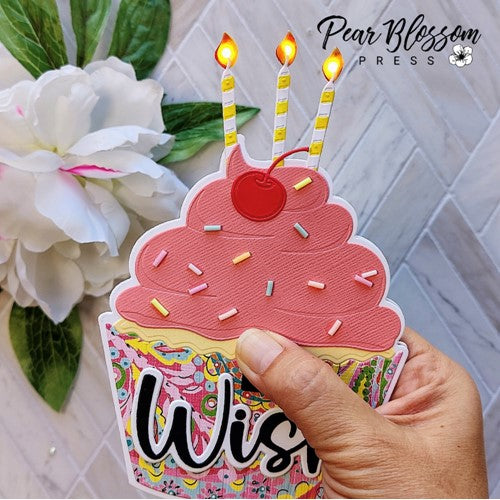 Simon Says Stamp! Trinity Stamps CUPCAKE CARD Die Set tmd-142