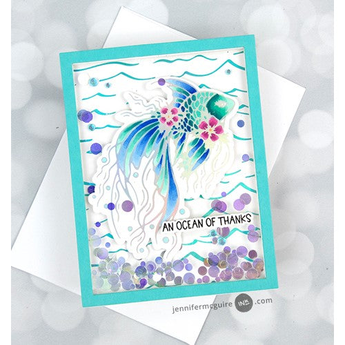 Simon Says Stamp! Trinity Stamps SHIMMERING SEA Hot Foil Plate tmd-137 | color-code:ALT02
