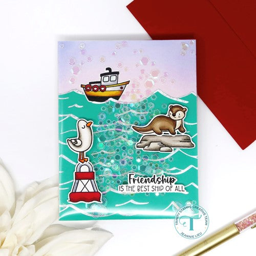 Simon Says Stamp! Trinity Stamps SHIMMERING SEA Hot Foil Plate tmd-137 | color-code:ALT04