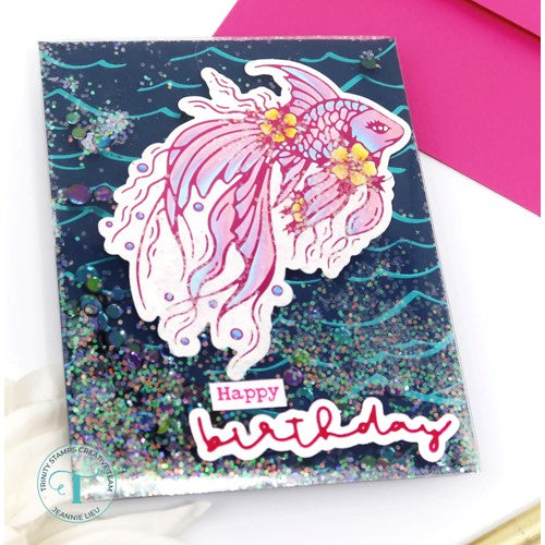 Simon Says Stamp! Trinity Stamps BEAUTIFUL BETTA Hot Foil And Cut Die tmd-136