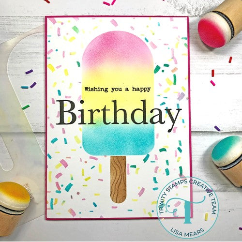 Simon Says Stamp! Trinity Stamps SIMPLY SENTIMENTAL BIRTHDAY Clear Stamp Set tps-198