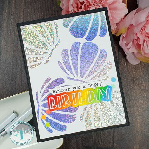 Simon Says Stamp! Trinity Stamps SIMPLY SENTIMENTAL BIRTHDAY Clear Stamp Set tps-198