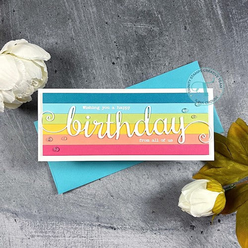 Simon Says Stamp! Trinity Stamps SIMPLY SENTIMENTAL BIRTHDAY Clear Stamp Set tps-198 | color-code:ALT1