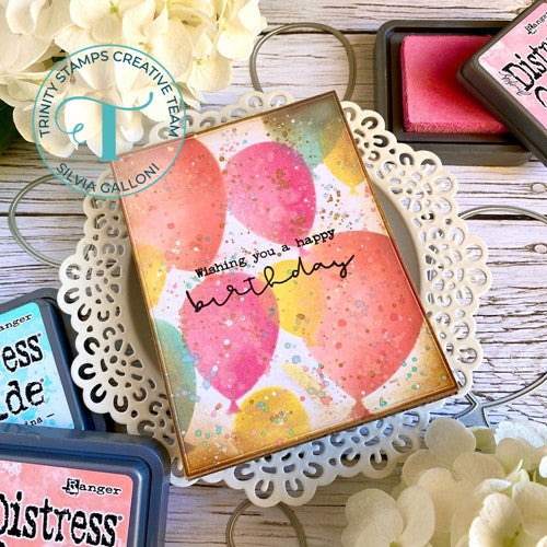 Simon Says Stamp! Trinity Stamps SIMPLY SENTIMENTAL BIRTHDAY Clear Stamp Set tps-198 | color-code:ALT2
