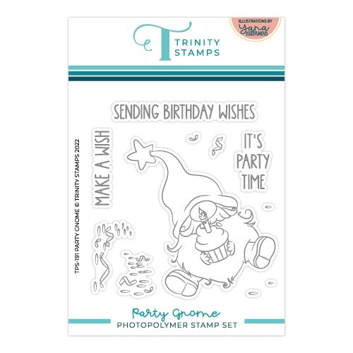 Simon Says Stamp! Trinity Stamps PARTY GNOME Clear Stamp Set tps-191