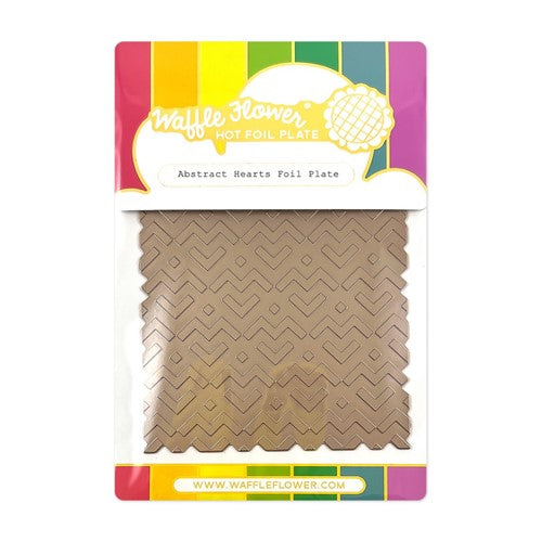 Simon Says Stamp! Waffle Flower ABSTRACT HEARTS Hot Foil Plate 421057