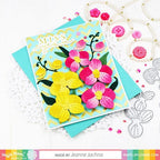 Simon Says Stamp! Waffle Flower ABSTRACT HEARTS Hot Foil Plate 421057