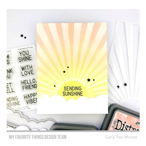 Simon Says Stamp! My Favorite Things SUNNY RAYS SENTIMENTS Clear Stamps cs689 | color-code:ALT1
