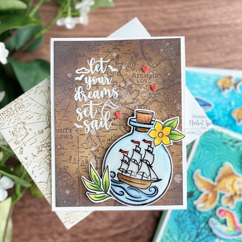 Simon Says Stamp! Hero Arts Clear Stamps MESSAGE IN A BOTTLE CM627 | color-code:ALT2