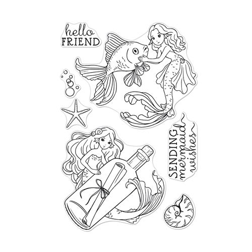 Simon Says Stamp! Hero Arts Clear Stamps MERMAID WISHES CM625