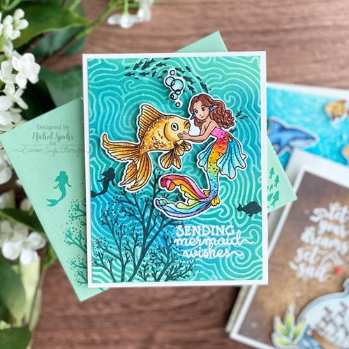 Simon Says Stamp! Hero Arts Clear Stamps MERMAID WISHES CM625 | color-code:ALT2