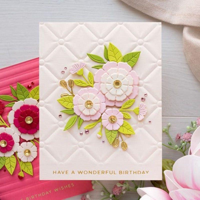 Simon Says Stamp! E3D-027 Spellbinders TUFTED 3D Embossing Folder | color-code:ALT5