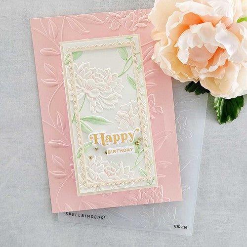 Simon Says Stamp! E3D-026 Spellbinders BEAUTIFUL BLOOMS 3D Embossing Folder