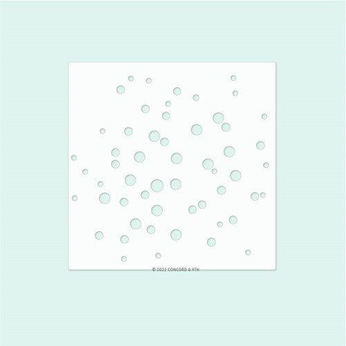 Simon Says Stamp! Concord & 9th CONFETTI DOTS TURNABOUT Stencil 11320