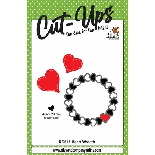 Simon Says Stamp! Riley And Company Cut Ups HEART WREATH Die RD517